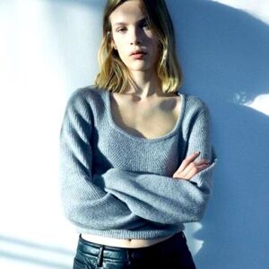 H&M Rib-knit Cropped Sweater